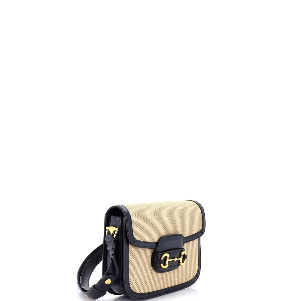 Gucci Small Horsebit 1955 Shoulder Bag Canvas and Leather - Picture 2 of 5